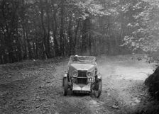 MG J2 competing in the B&HMC Brighton-Beer Trial, Fingle Bridge Hill, Devon, 1934. Artist: Bill Brunell