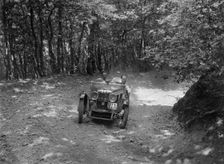 MG J2 competing in the B&HMC Brighton-Beer Trial, Fingle Bridge Hill, Devon, 1934. Artist: Bill Brunell