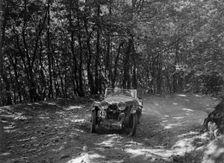 MG J2 competing in the B&HMC Brighton-Beer Trial, Fingle Bridge Hill, Devon, 1934. Artist: Bill Brunell