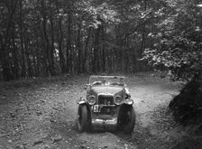 MG J2 competing in the B&HMC Brighton-Beer Trial, Fingle Bridge Hill, Devon, 1934. Artist: Bill Brunell
