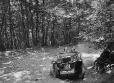 MG J2 competing in the B&HMC Brighton-Beer Trial, Fingle Bridge Hill, Devon, 1934. Artist: Bill Brunell
