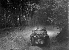 MG J2 competing in the B&HMC Brighton-Beer Trial, Fingle Bridge Hill, Devon, 1934. Artist: Bill Brunell
