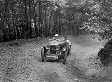 MG J2 competing in the Brighton & Hove Motor Club Brighton-Beer Trial, 1934. Artist: Bill Brunell