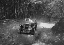 MG J2 competing in the Brighton & Hove Motor Club Brighton-Beer Trial, 1934. Artist: Bill Brunell