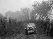 MG J2 of AR Taylor at the Sunbac Colmore Trial, near Winchcombe, Gloucestershire, 1934. Artist: Bill Brunell