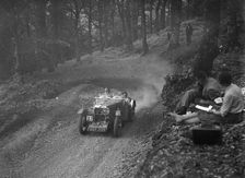 MG J2 of Doreen Evans taking part in the B&HMC Brighton-Beer Trial, Fingle Bridge Hill, Devon, 1934. Artist: Bill Brunell