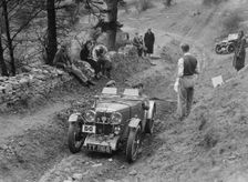 MG J2 of Kenneth Evans competing in the MG Car Club Abingdon Trial/Rally, 1939. Artist: Bill Brunell
