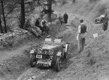 MG J2 of Kenneth Evans competing in the MG Car Club Abingdon Trial/Rally, 1939. Artist: Bill Brunell