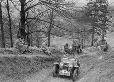MG J2 of J Sherwell-Cooper competing in the MG Car Club Abingdon Trial/Rally, 1939. Artist: Bill Brunell