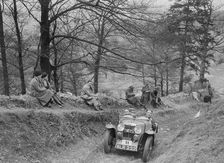 MG J2 of J Sherwell-Cooper competing in the MG Car Club Abingdon Trial/Rally, 1939. Artist: Bill Brunell
