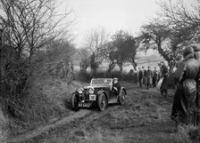 MG J2 of Mrs MM Riley at the Sunbac Colmore Trial, near Winchcombe, Gloucestershire, 1934. Artist: Bill Brunell
