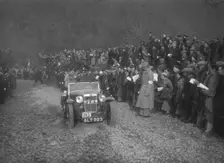 MG J2 of WH Edwards competing in the MCC Lands End Trial, Beggars Roost, Devon, 1936. Artist: Bill Brunell