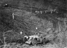 MG J2 taking part in a motoring trial, late 1930s. Artist: Bill Brunell