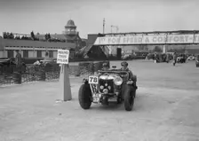 MG K3 competing in the JCC Rally, Brooklands, Surrey, 1939. Artist: Bill Brunell