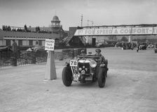 MG K3 competing in the JCC Rally, Brooklands, Surrey, 1939. Artist: Bill Brunell