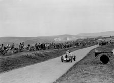 MG of Denis Evans competing at the Lewes Speed Trials, Sussex, 1938. Artist: Bill Brunell