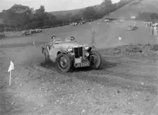 MG of L Welch of the Three Musketeers team at the Singer CC Rushmere Hill Climb, Shropshire 1935. Artist: Bill Brunell