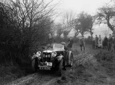 MG M type of AJ Milburn at the Sunbac Colmore Trial, near Winchcombe, Gloucestershire, 1934. Artist: Bill Brunell