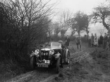 MG M type of AJ Milburn at the Sunbac Colmore Trial, near Winchcombe, Gloucestershire, 1934. Artist: Bill Brunell