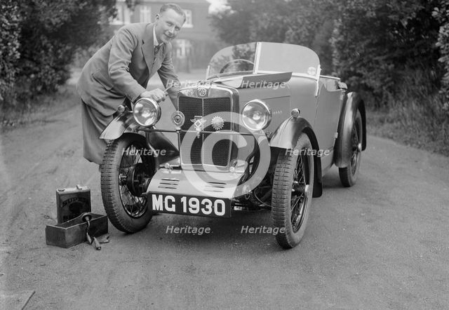 MG M type of C Robinson, c1929. Artist: Bill Brunell.