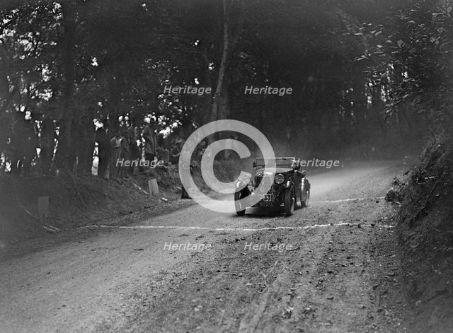 MG M type of GE Taylor taking part in a motoring trial, c1930s. Artist: Bill Brunell.