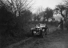 MG M type of GJ Rea at the Sunbac Colmore Trial, near Winchcombe, Gloucestershire, 1934. Artist: Bill Brunell