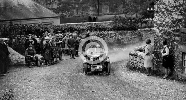 MG M type of J Reeves competing in the MCC Sporting Trial, 1930. Artist: Bill Brunell.