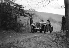 MG M type of JB Carver competing in the Inter-Varsity Trial, November 1931. Artist: Bill Brunell