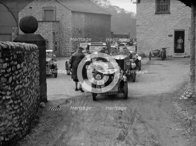MG M type of RD Crump at the MCC Sporting Trial, 1930. Artist: Bill Brunell.