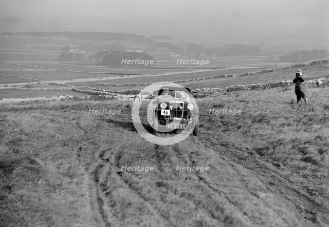 MG M type of RD Crump competing in the MCC Sporting Trial, 1930. Artist: Bill Brunell.
