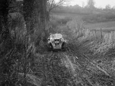 MG M Type of RR Balding competing in the MG Car Club Trial, Kimble Lane, Chilterns, 1931. Artist: Bill Brunell