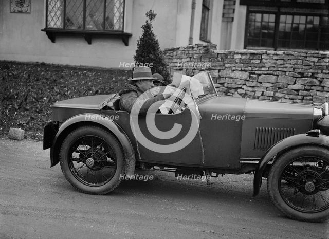 MG M type of V Brook at the JCC Half-Day Trial, 1930. Artist: Bill Brunell.