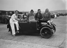 MG M type at Brooklands. Artist: Bill Brunell