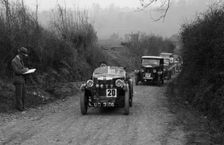 MG M Type and Riley saloon competing in the JCC Half-Day Trial, 1930. Artist: Bill Brunell