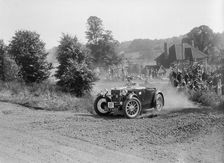 MG M type, Bugatti Owners Club Hill Climb, Chalfont St Peter, Buckinghamshire, 1935. Artist: Bill Brunell