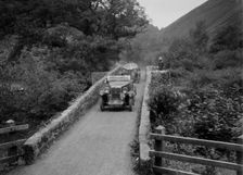 MG M type crossing Figle Bridge during a motoring trial, Devon, c1930s. Artist: Bill Brunell