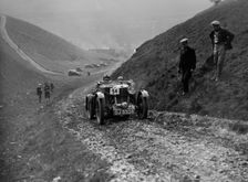 MG M Le Mans of CHD Berton competing in the MCC Sporting Trial, Litton Slack, Derbyshire, 1930. Artist: Bill Brunell