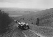 MG Magna competing in a trial, Crowell Hill, Chinnor, Oxfordshire, 1930s. Artist: Bill Brunell
