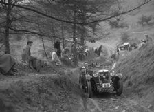MG Magna of AL Cole competing in the MG Car Club Abingdon Trial/Rally, 1939. Artist: Bill Brunell