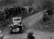 MG Magna of ASR Payne competing in the MCC Lands End Trial, 1935. Artist: Bill Brunell