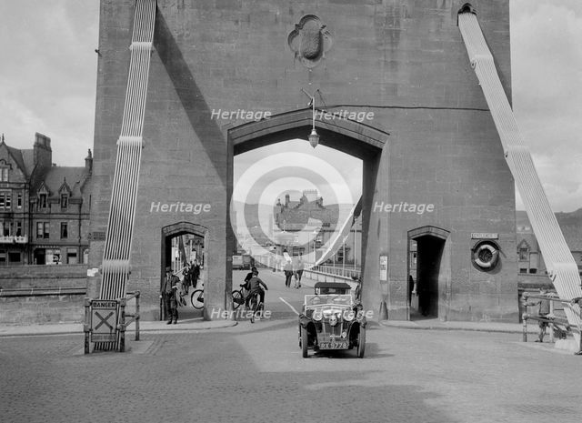 MG Magna of Kitty Brunell competing in the RSAC Scottish Rally, 1932. Artist: Bill Brunell.