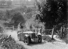 MG Magna taking part in a West Hants Light Car Club Trial, Ibberton Hill, Dorset, 1930s. Artist: Bill Brunell