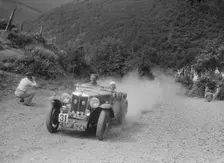 MG Magnette competing in the Barnstaple Trial, c1935. Artist: Bill Brunell