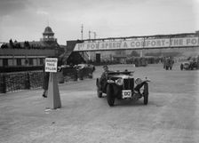 MG Magnette competing in the JCC Rally, Brooklands, Surrey, 1939. Artist: Bill Brunell