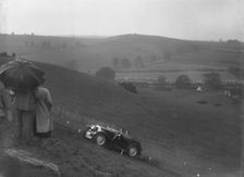 MG Magnette competing in the MG Car Club Rushmere Hillclimb, Shropshire, 1935. Artist: Bill Brunell