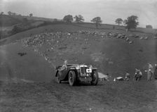 MG Magnette competing in the MG Car Club Rushmere Hillclimb, Shropshire, 1935. Artist: Bill Brunell
