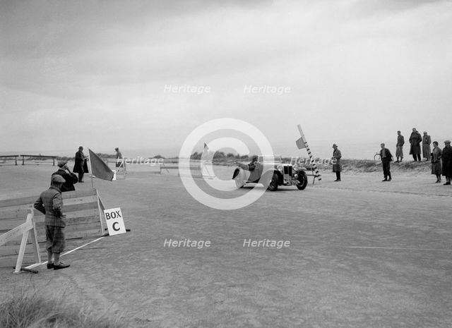 MG Magnette of CS Grant competing in the RSAC Scottish Rally, 1934. Artist: Bill Brunell.