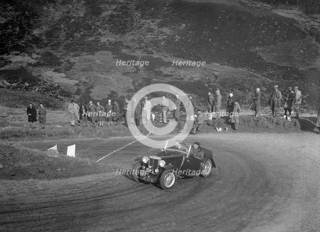 MG Magnette of CS Grant at the RSAC Scottish Rally, Devil's Elbow, Glenshee, 1934. Artist: Bill Brunell.