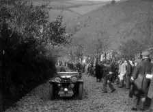MG Magnette of JW Fox competing in the MCC Lands End Trial, Beggars Roost, Devon, 1936. Artist: Bill Brunell