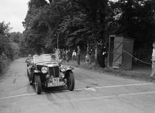 MG Magnette of RWG Collins, winner of a premier award at the MCC Torquay Rally, July 1937. Artist: Bill Brunell